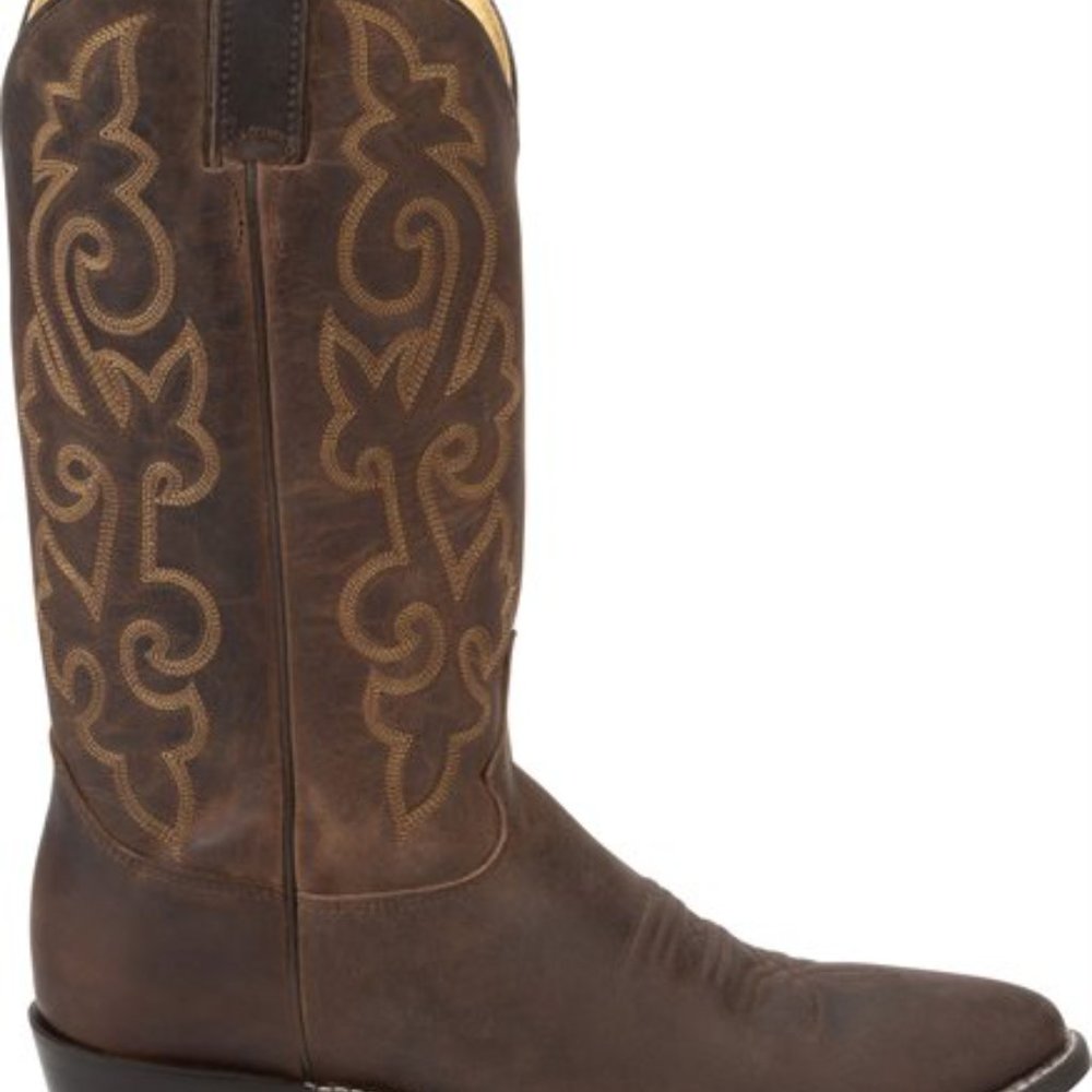 Justin’s Buck Bay Apache leather cowboy boots